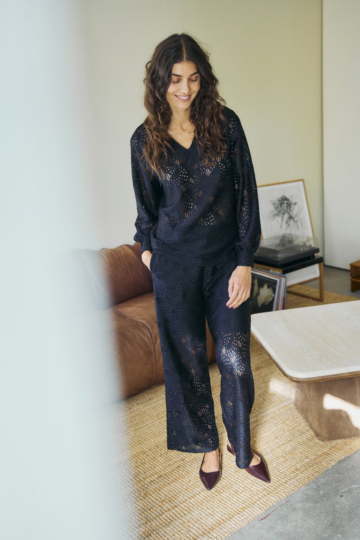 FransaFransa FRZahra Blouse 1 BlackClothingBlack - Blue Water Clothing