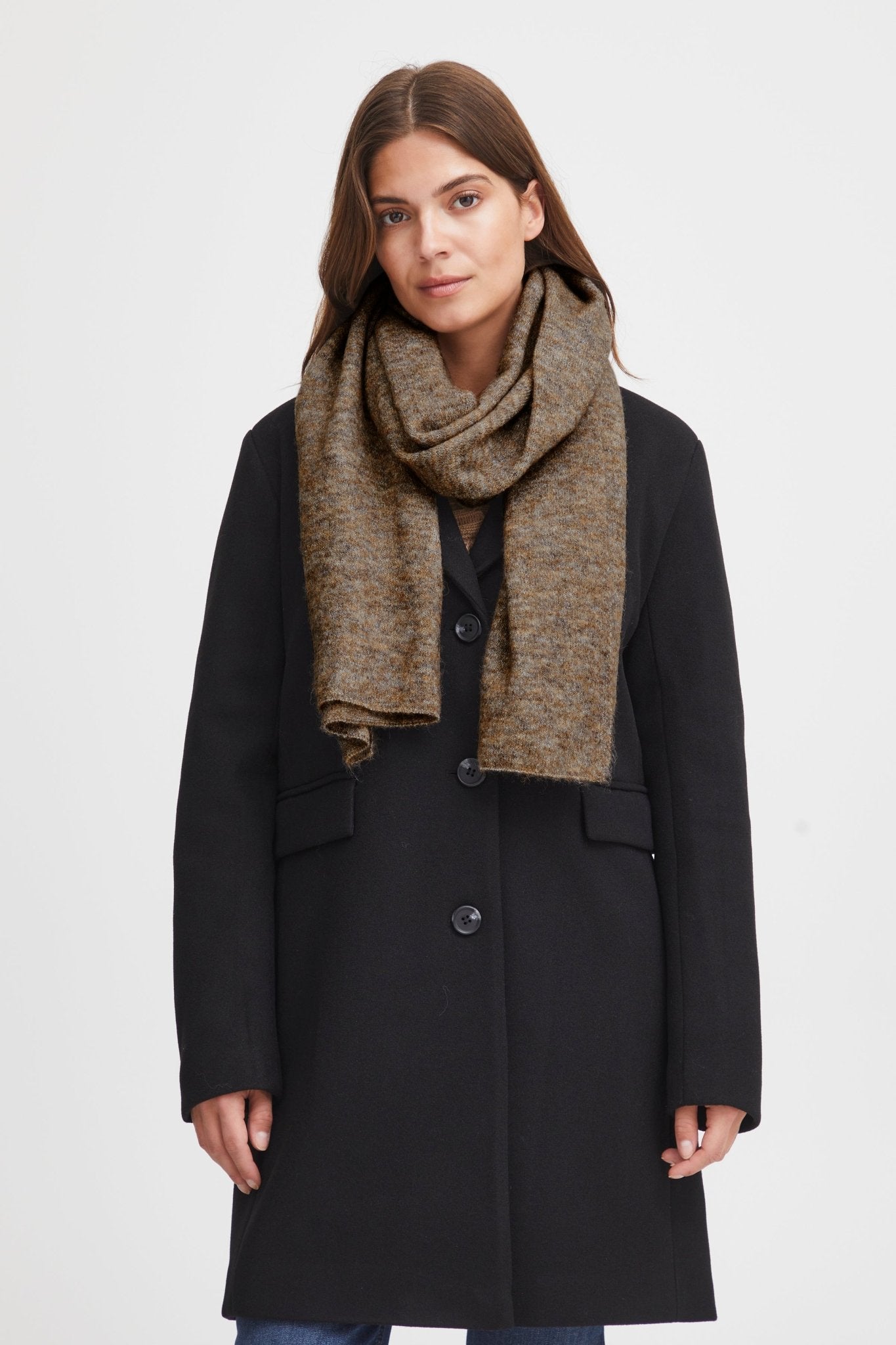 FransaFransa Sandy Scarf 1scarvesCarafe Melange - Blue Water Clothing