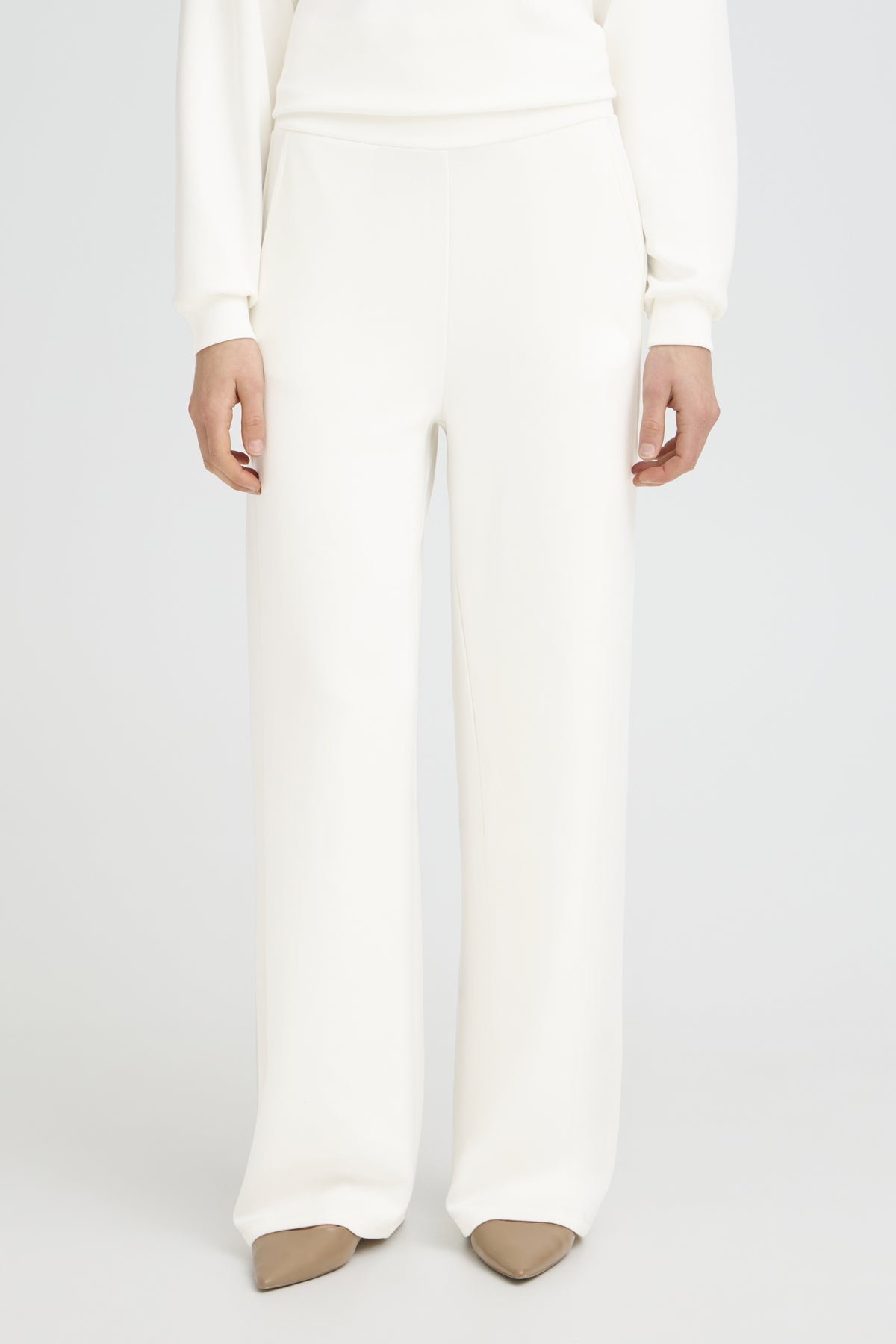 FransaFransa FRAURORA Joggers 4BottomsWhisper White - Blue Water Clothing