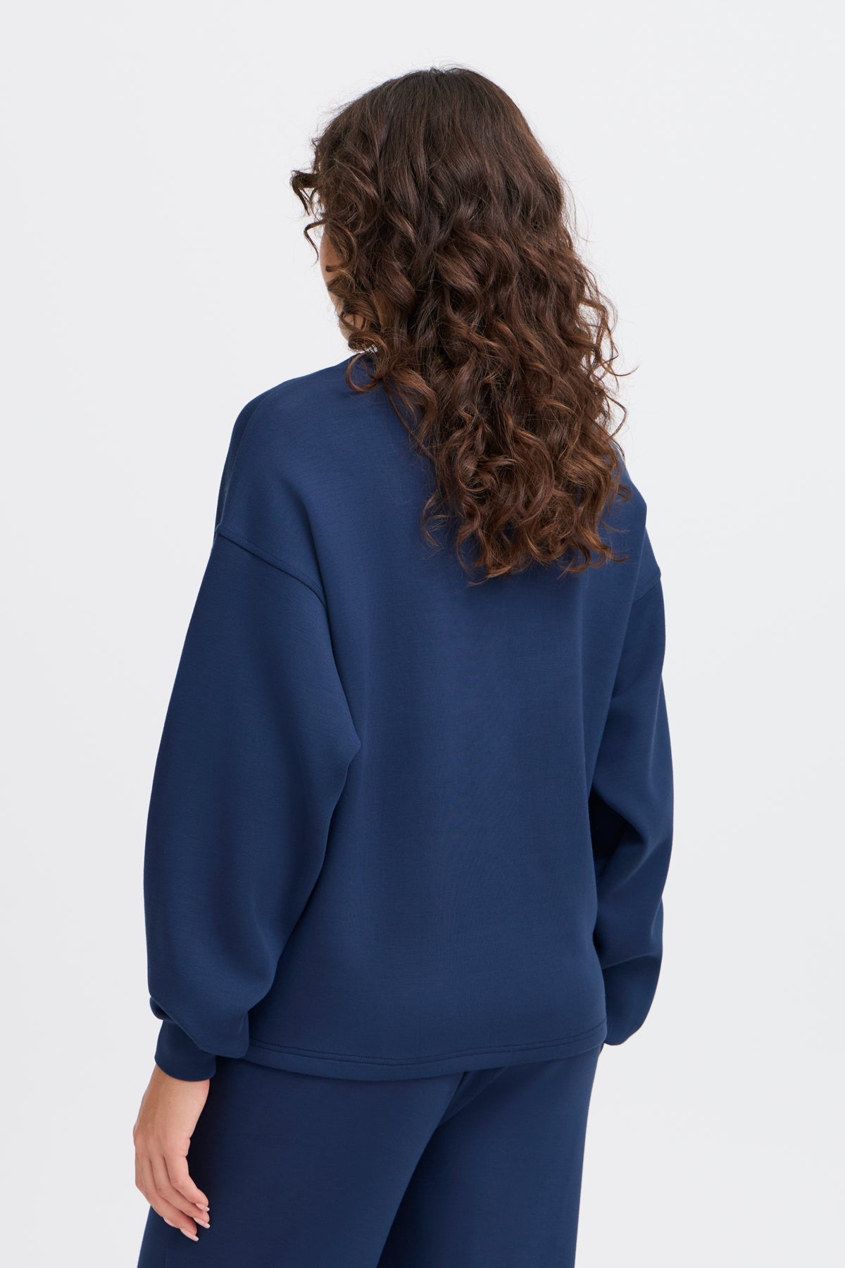 FransaFransa FRAURORA Sweatshirt 7TopsNavy Blazer - Blue Water Clothing