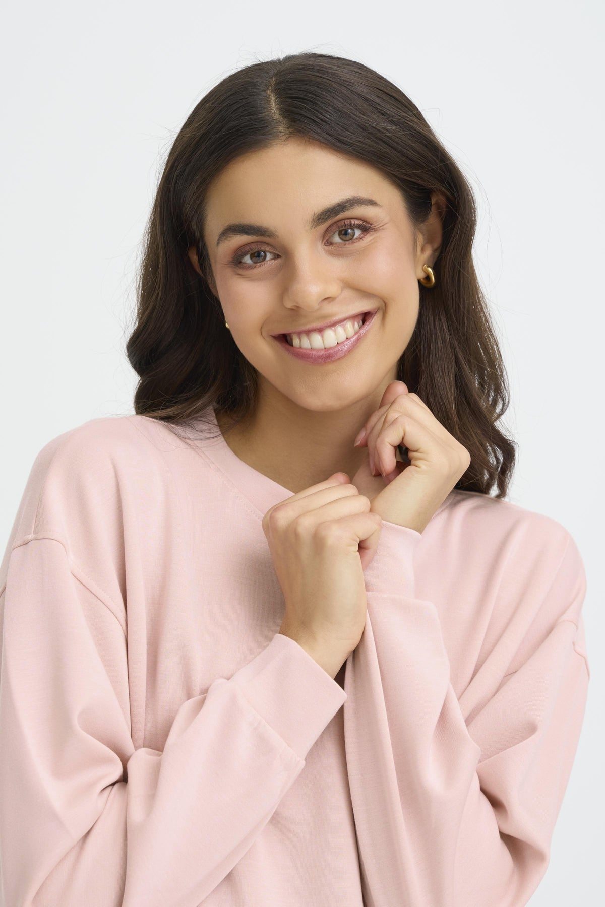 FransaFransa FRAURORA Sweatshirt 7TopsRose Smoke - Blue Water Clothing