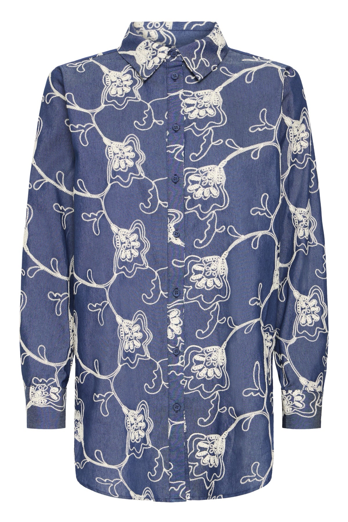 FransaFransa FRDARANI Shirt 1TopsMID BLUE E - Blue Water Clothing