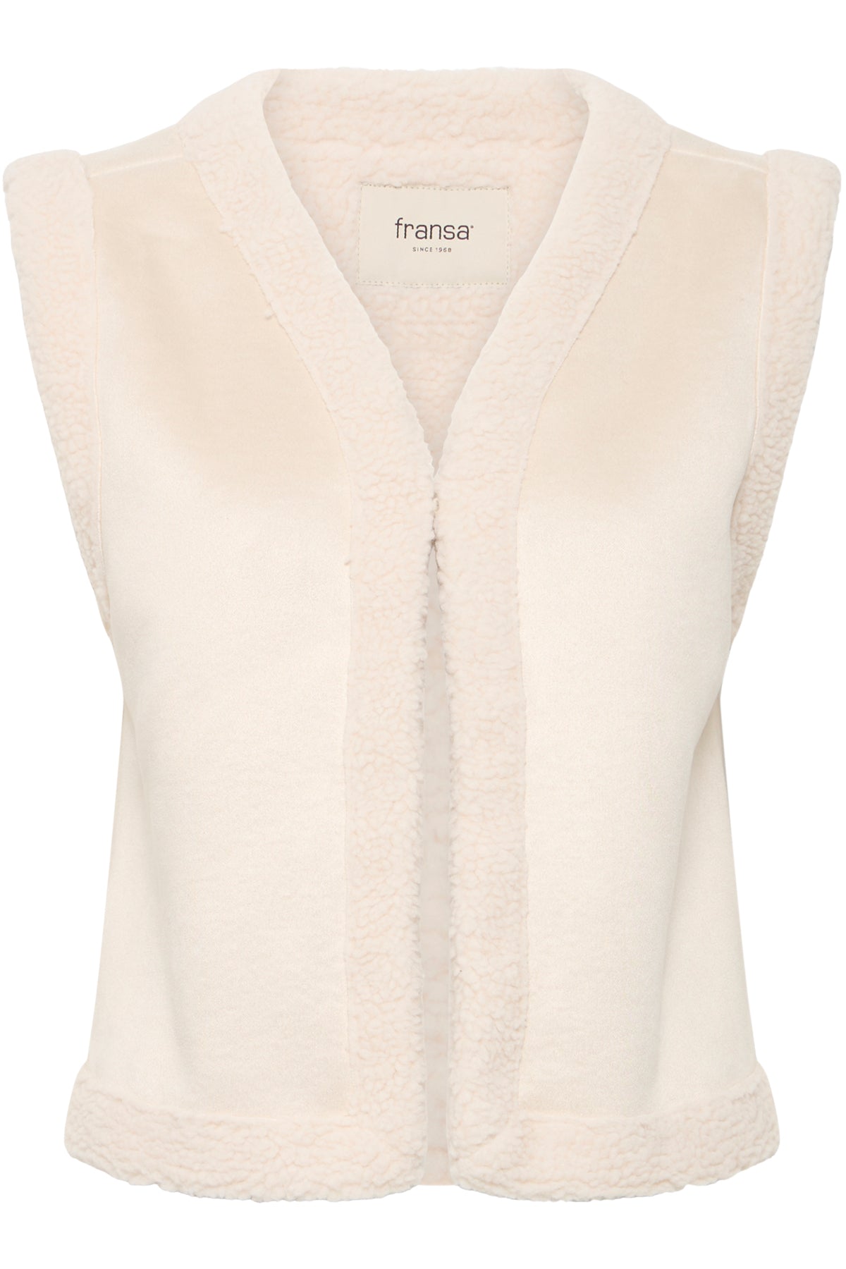 FransaFransa FRElektra Waistcoat 1TopsLimestone Melange - Blue Water Clothing