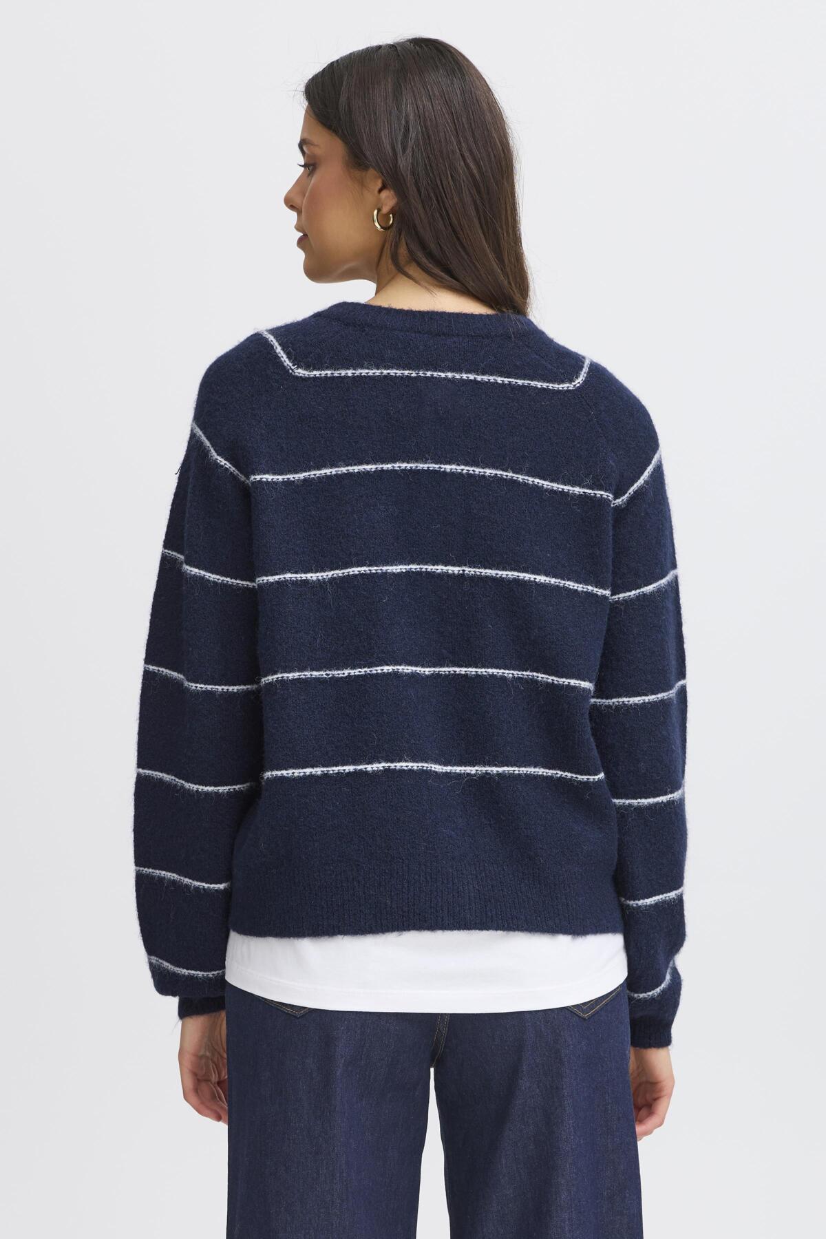 FransaFransa FRKendra Cardigan 1TopsNight Skye - Blue Water Clothing