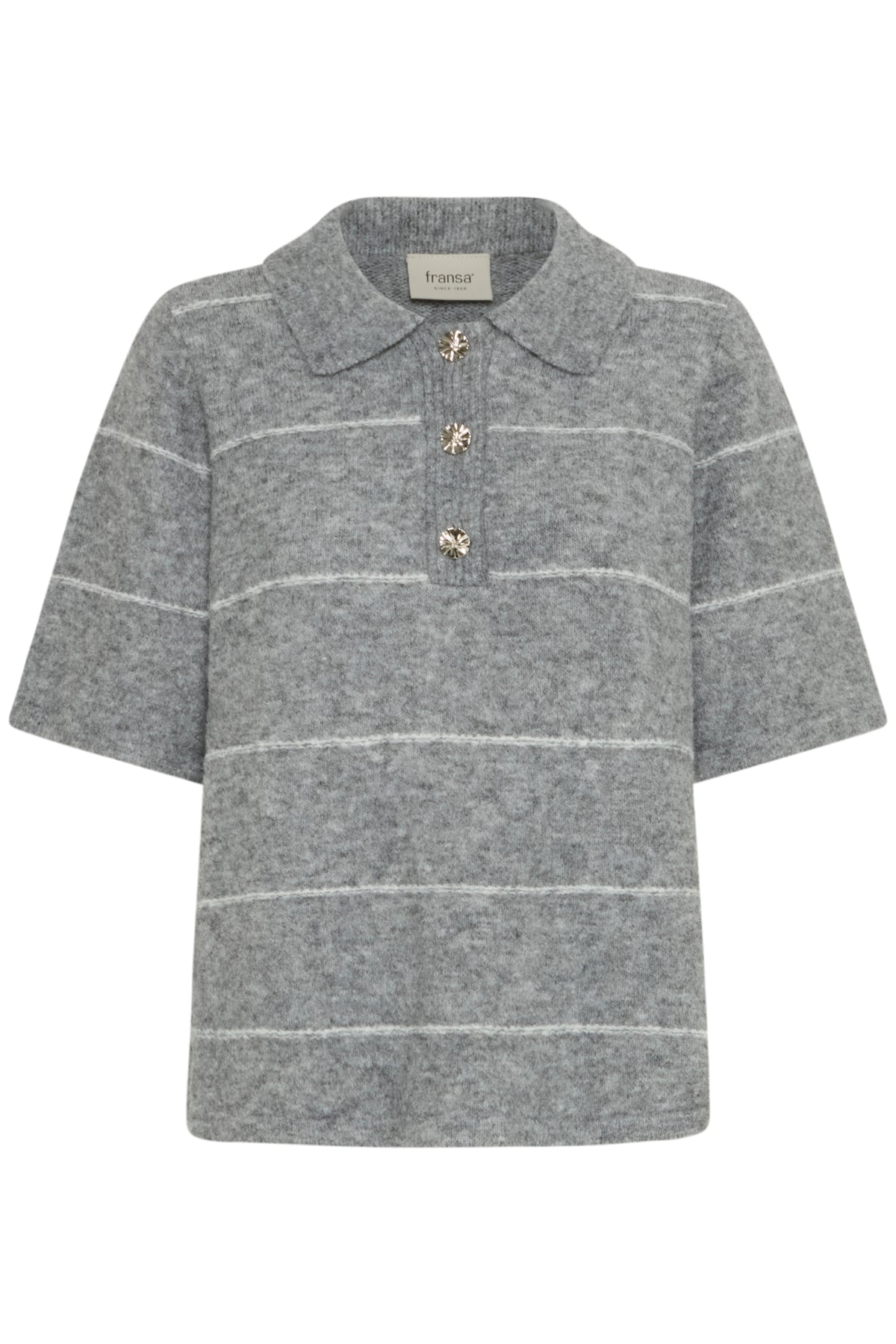 FransaFransa FRKendra Pullover 1TopsAsphalt Melange - Blue Water Clothing