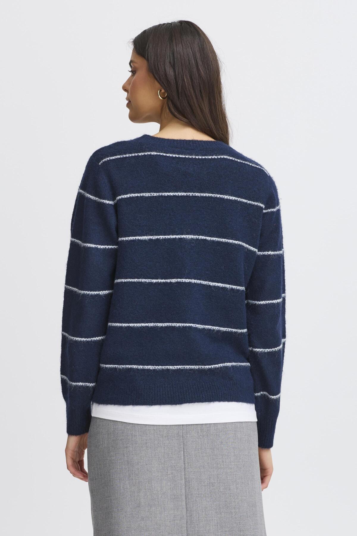 FransaFransa FRKendra Pullover 2TopsNight Skye - Blue Water Clothing