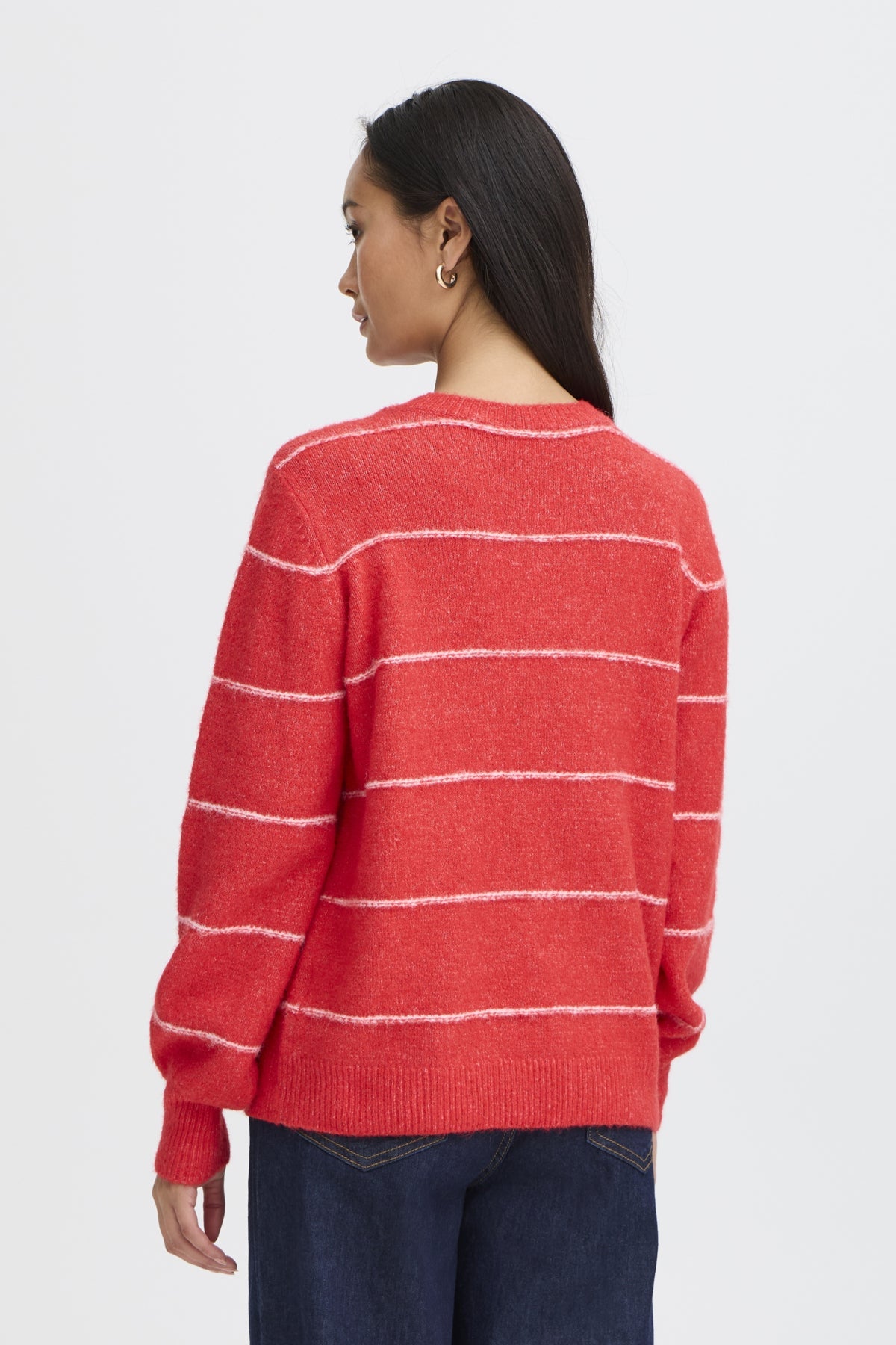 FransaFransa FRKendra Pullover 2TopsMars Red - Blue Water Clothing