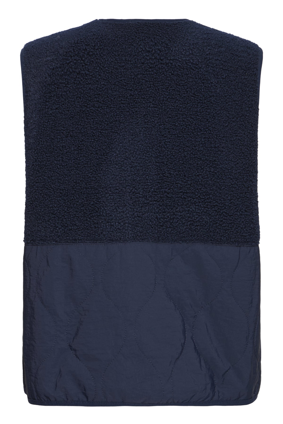 FransaFransa FRMIKALA Fleece Gilet 1FootwearPumice Stone - Blue Water Clothing