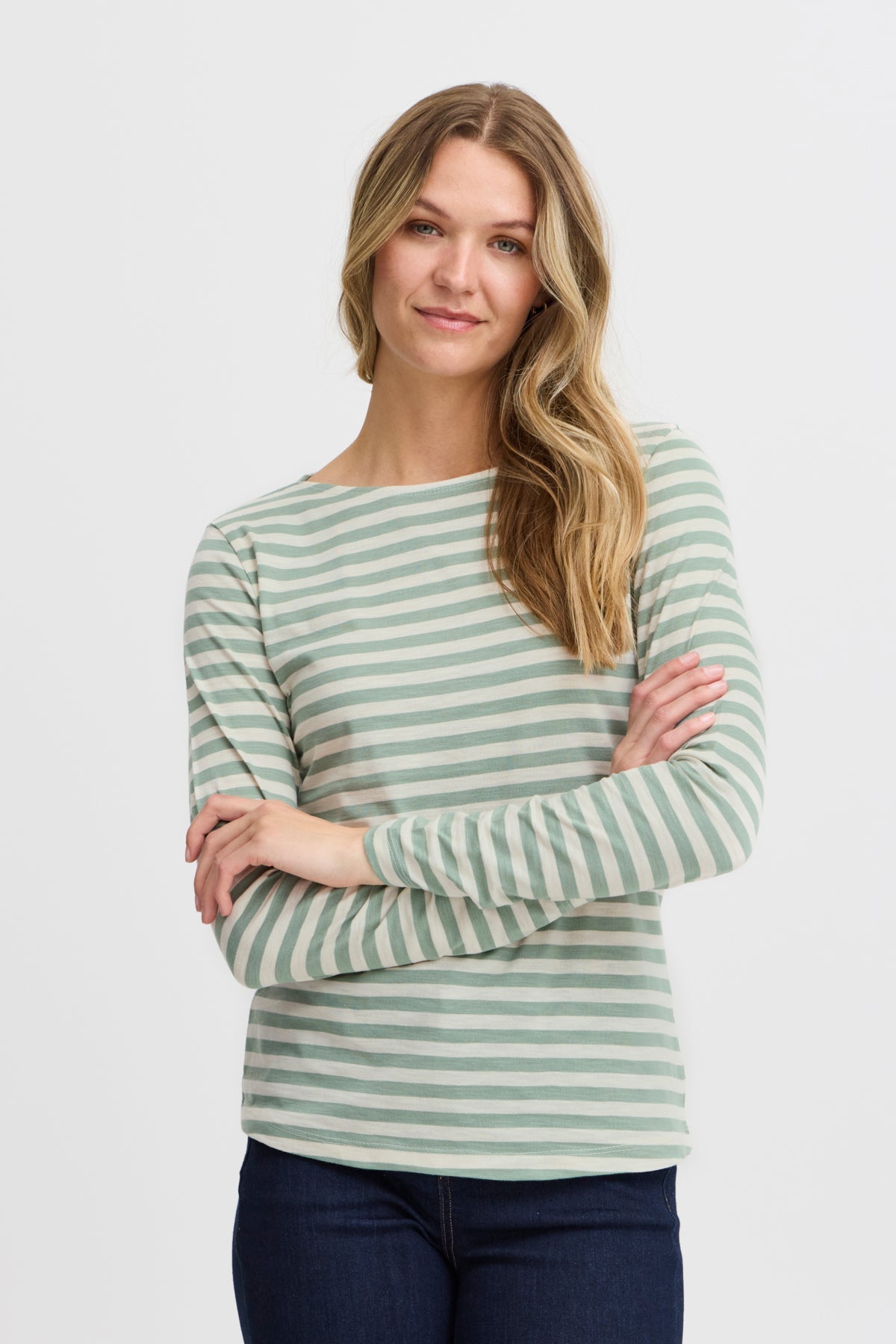 FransaFransa FRmye T-Shirt 1TopsDusty Olive - Blue Water Clothing