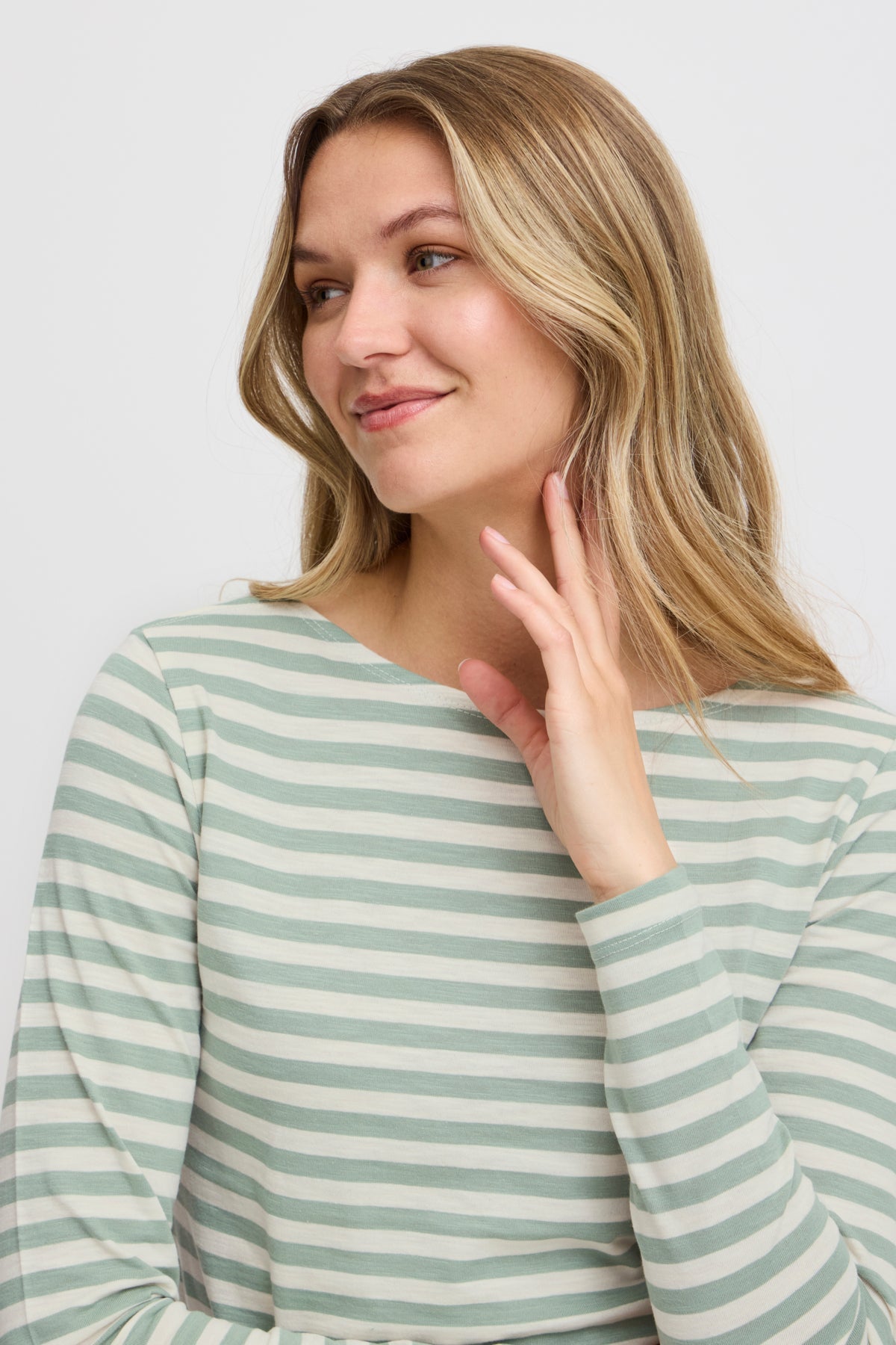 FransaFransa FRmye T-Shirt 1TopsDusty Olive - Blue Water Clothing