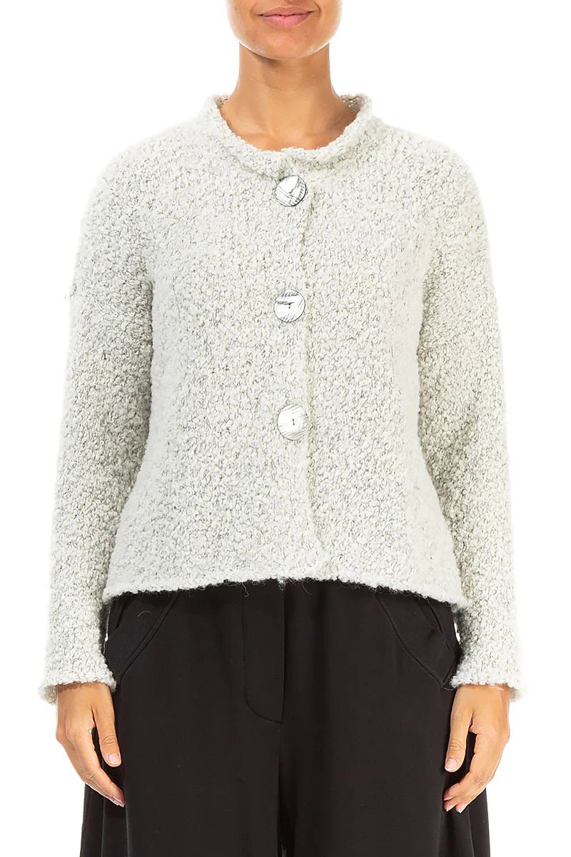 GrizasGrizas 6668 Knitted SweaterTopsIvory Melange - Blue Water Clothing