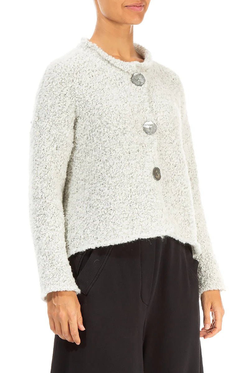 GrizasGrizas 6668 Knitted SweaterTopsIvory Melange - Blue Water Clothing