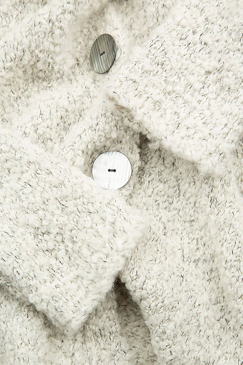 GrizasGrizas 6668 Knitted SweaterTopsIvory Melange - Blue Water Clothing