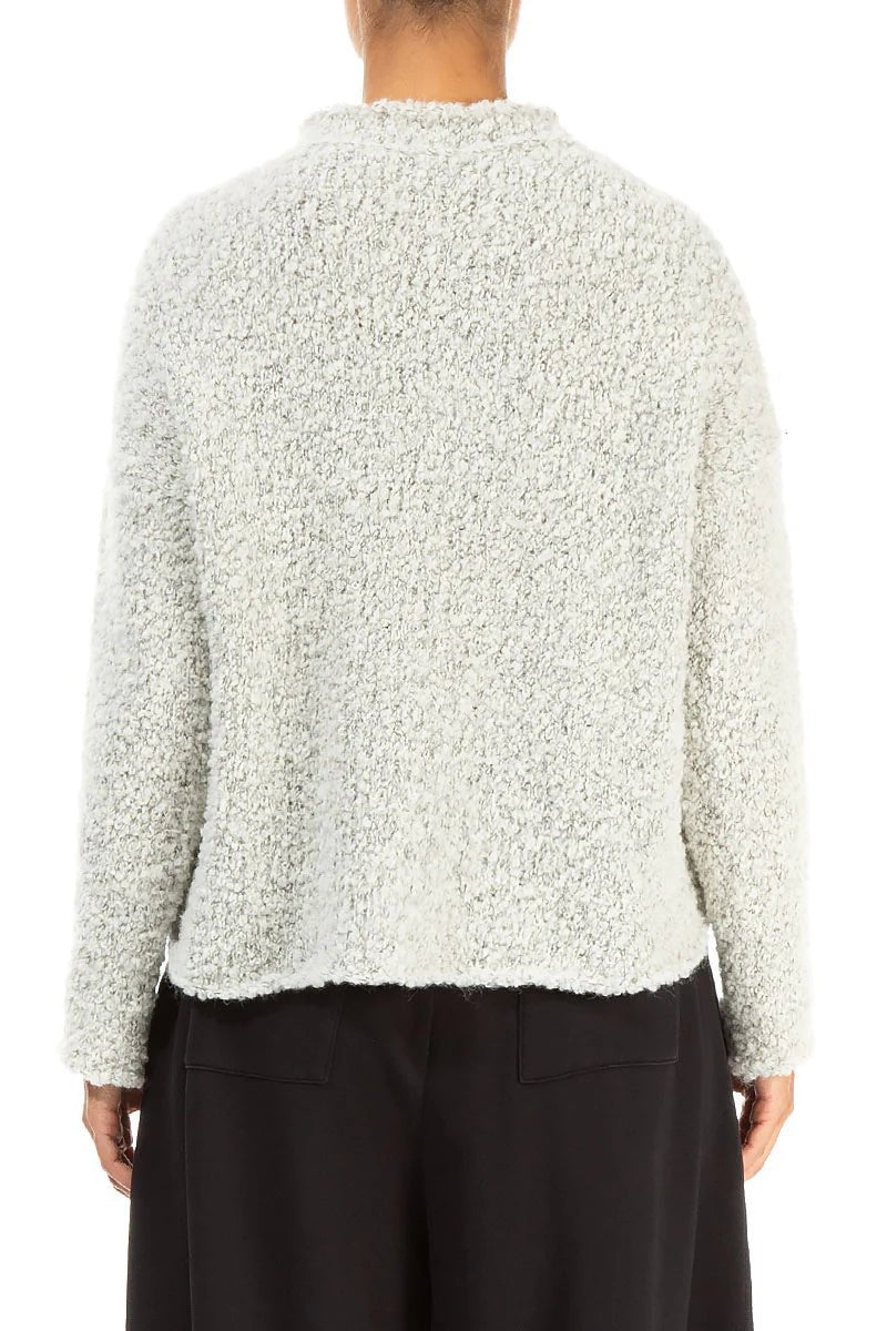 GrizasGrizas 6668 Knitted SweaterTopsIvory Melange - Blue Water Clothing