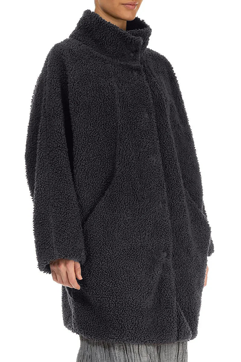 GrizasGrizas 71357 Teddy Coat Dark greyCoats & JacketsDark Grey - Blue Water Clothing