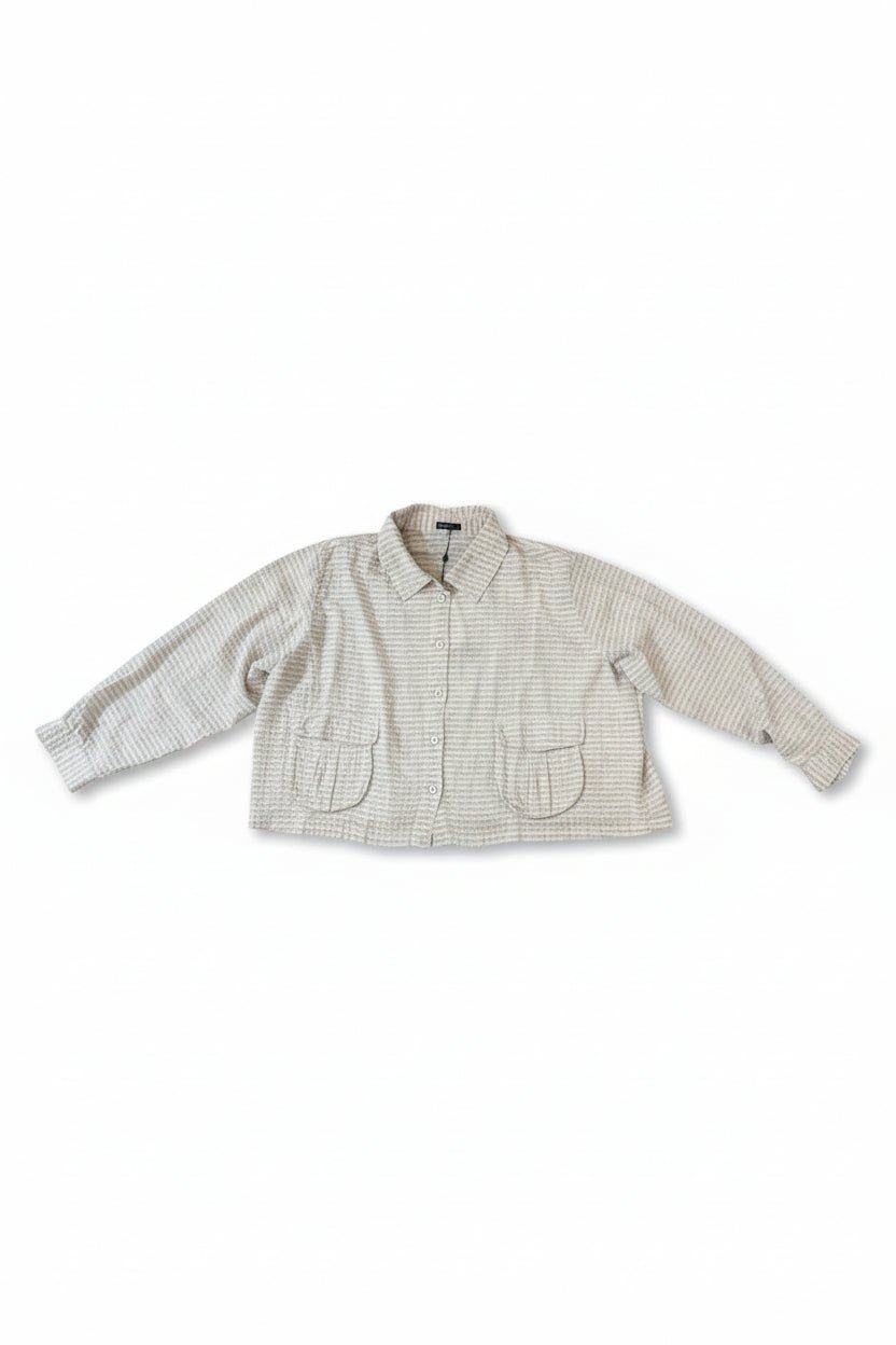 GrizasGrizas 71385 - S28 Silk JacketCoats & JacketsBeige Check - Blue Water Clothing