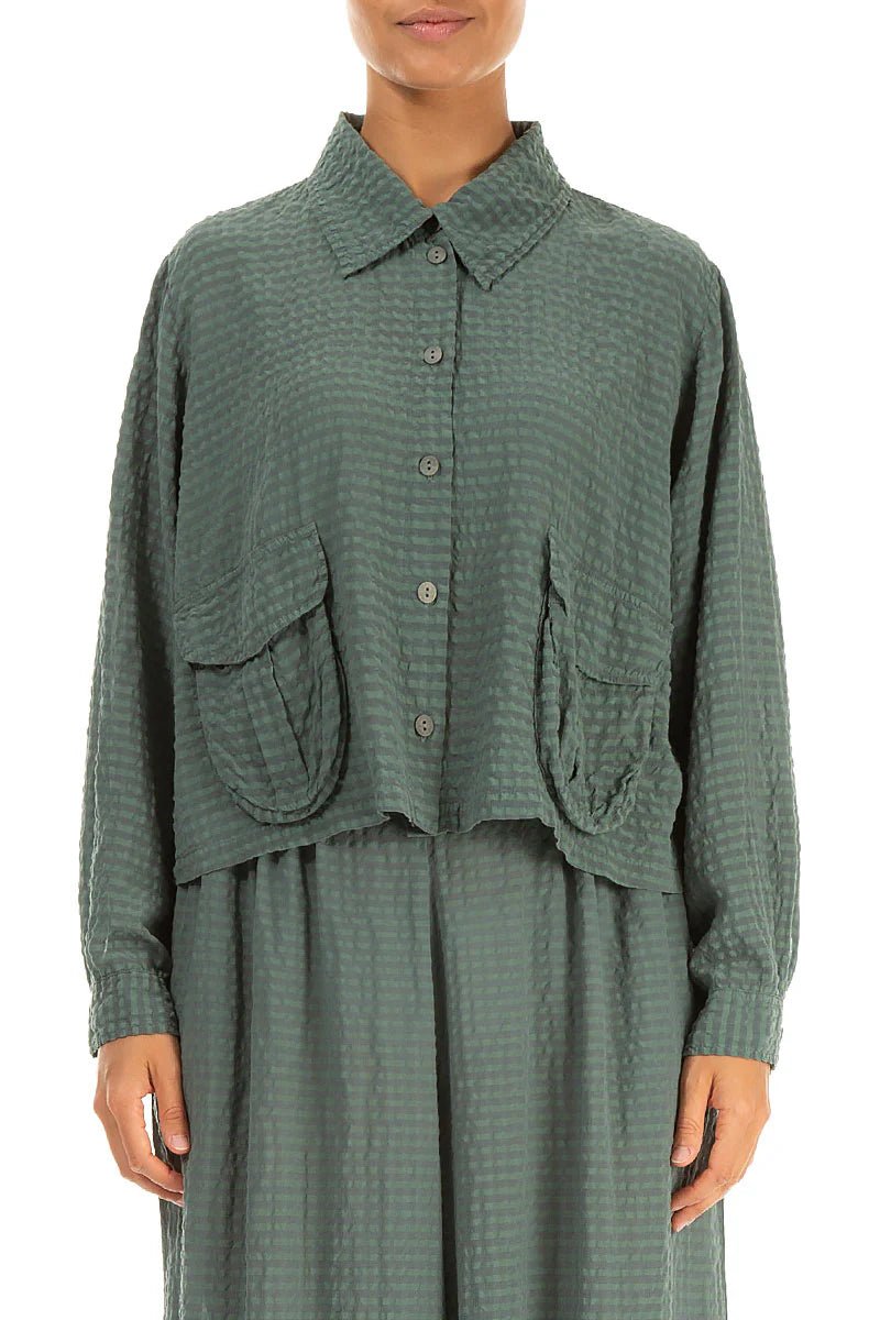 GrizasGrizas 71385 - S28 Silk JacketCoats & JacketsBeige Check - Blue Water Clothing