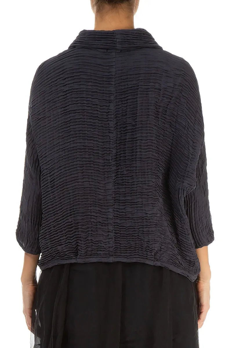 GrizasGrizas Cowl Neck Silk BlouseTopsWhite - Blue Water Clothing