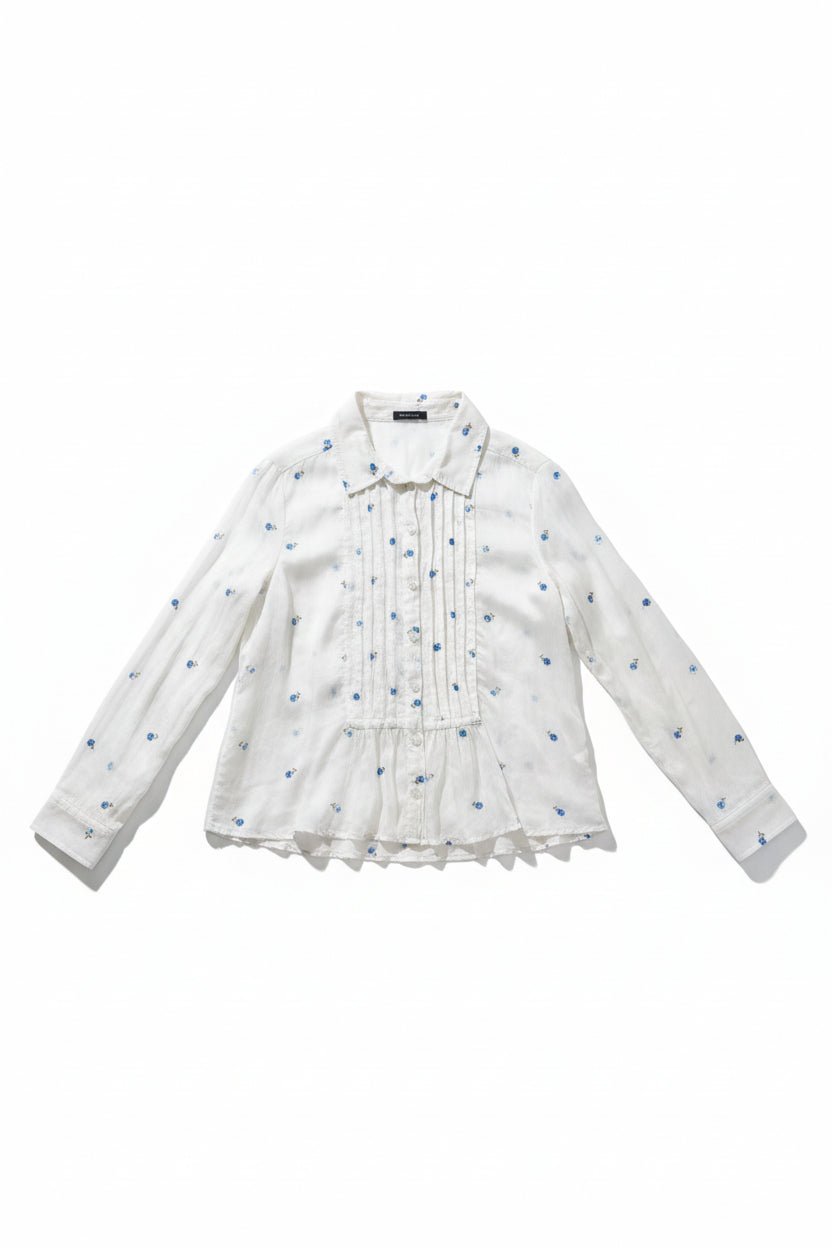 GrizasGrizas CR52648 - K50 Cotton BlouseTopsWhite - Blue Water Clothing