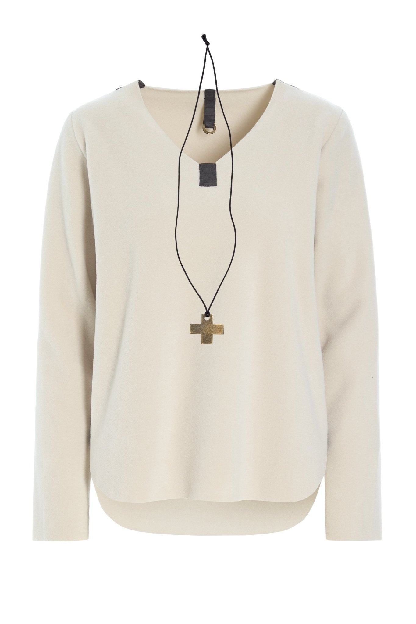 Henriette Steffensen 1362 Blouse With Necklace Kit - Blue Water Clothing