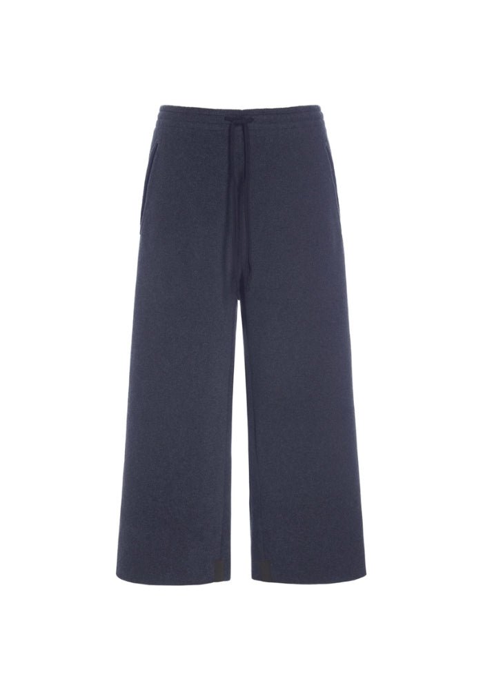 Henriette SteffensenHenriette Steffensen Flare Trousers 3/4 LengthBottomsEvening Blue - Blue Water Clothing