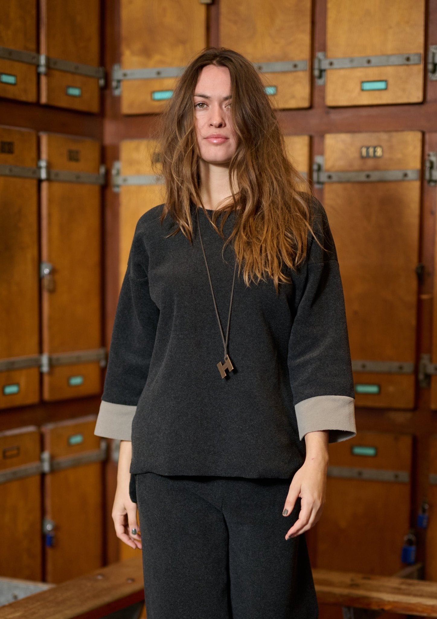 Henriette SteffensenHenriette Steffensen Fleece 2 Coloured BlouseTopsSB/Elephant - Blue Water Clothing