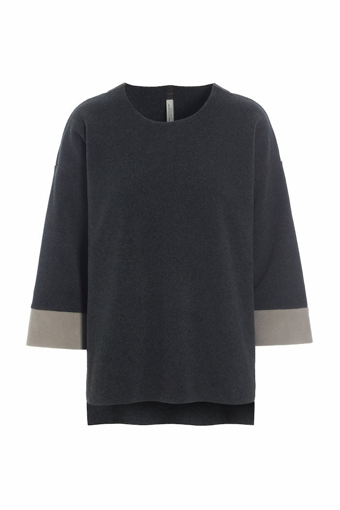 Henriette SteffensenHenriette Steffensen Fleece 2 Coloured BlouseTopsSB/Elephant - Blue Water Clothing