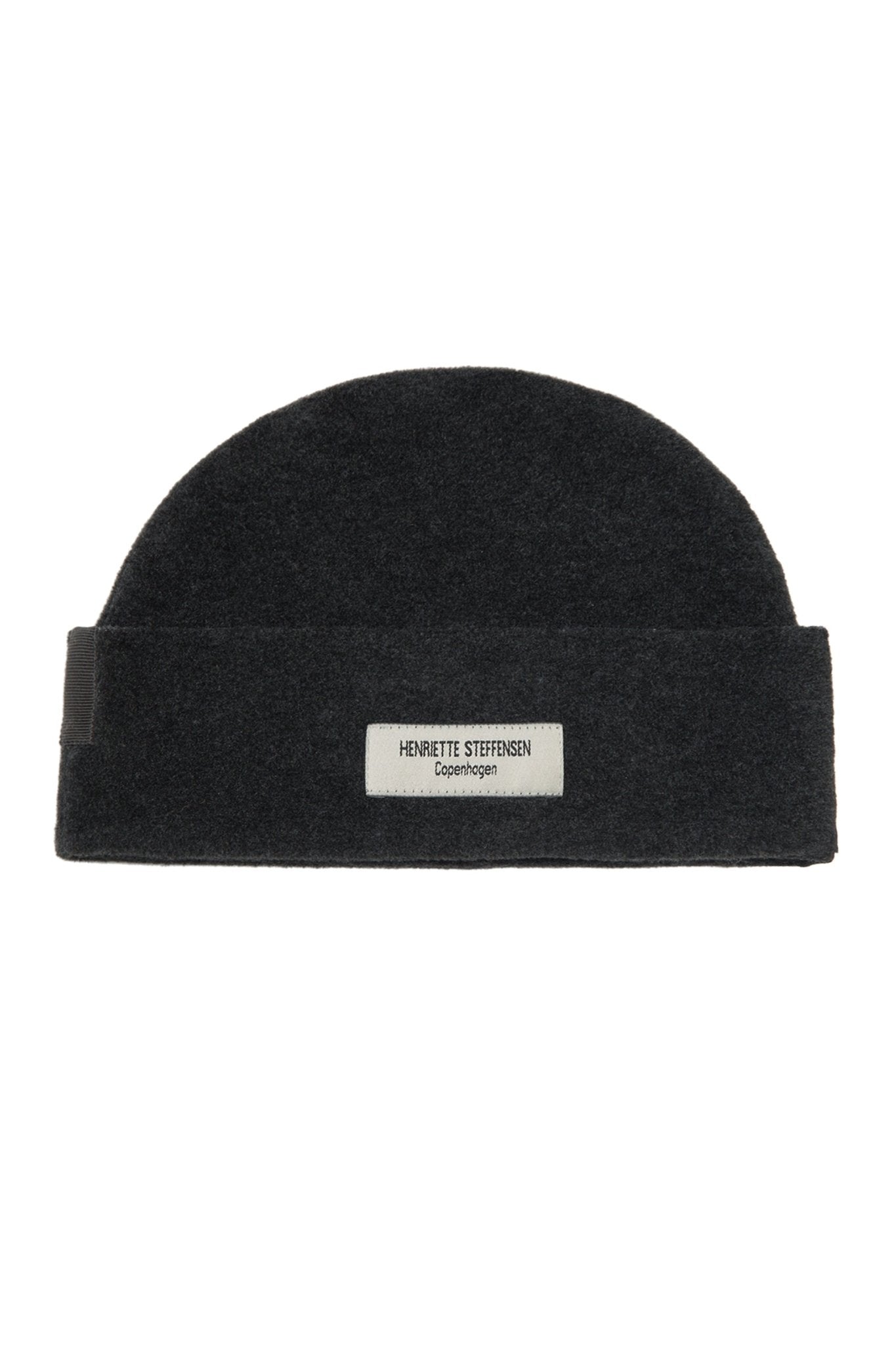 Henriette SteffensenHenriette Steffensen Fleece Beanie HatAccessoriesSoft Black - Blue Water Clothing