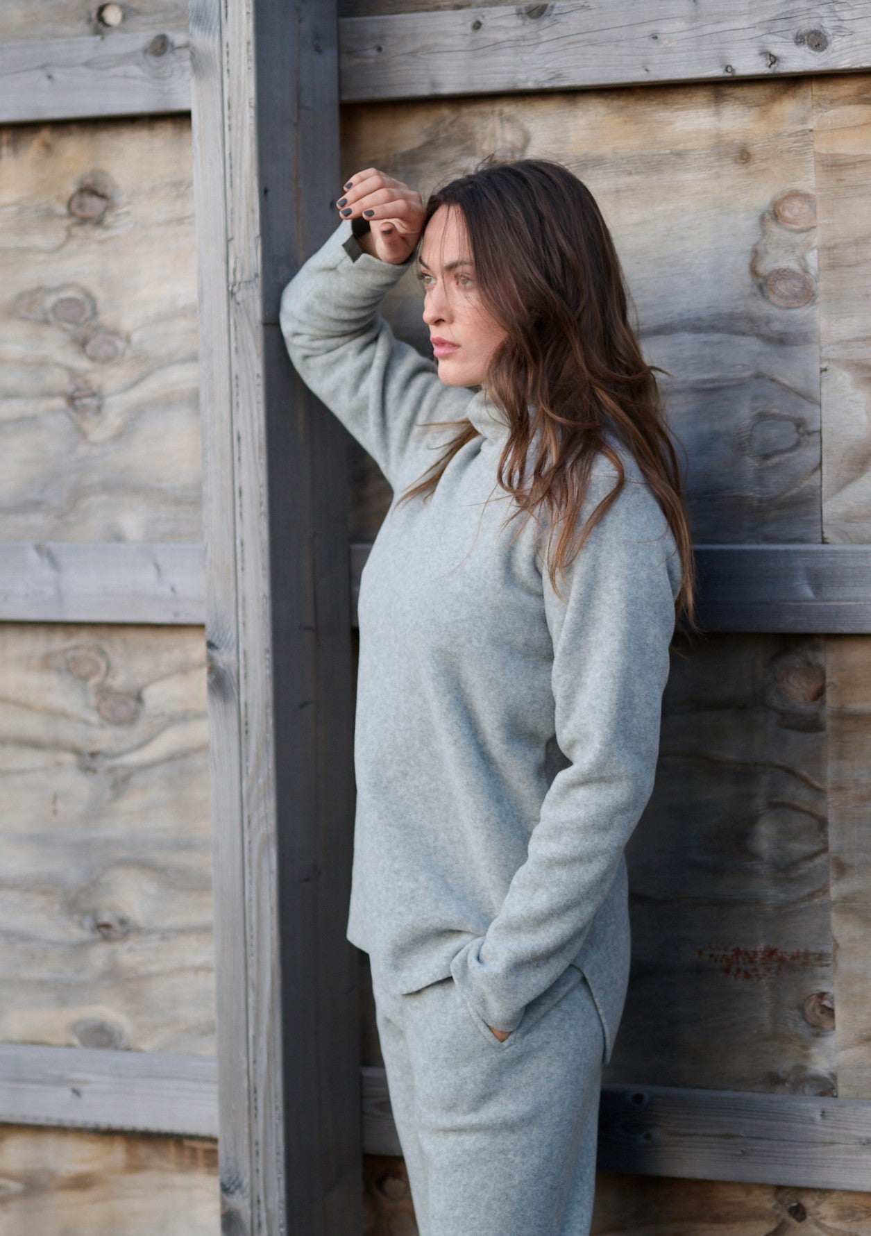 Henriette SteffensenHenriette Steffensen Fleece Blouse GreyTopsLight grey - Blue Water Clothing
