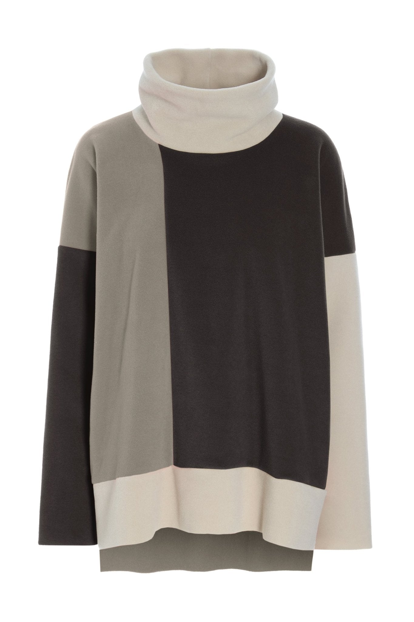 Henriette SteffensenHenriette Steffensen Fleece Patch SweaterTopsChocolate/Kit - Blue Water Clothing