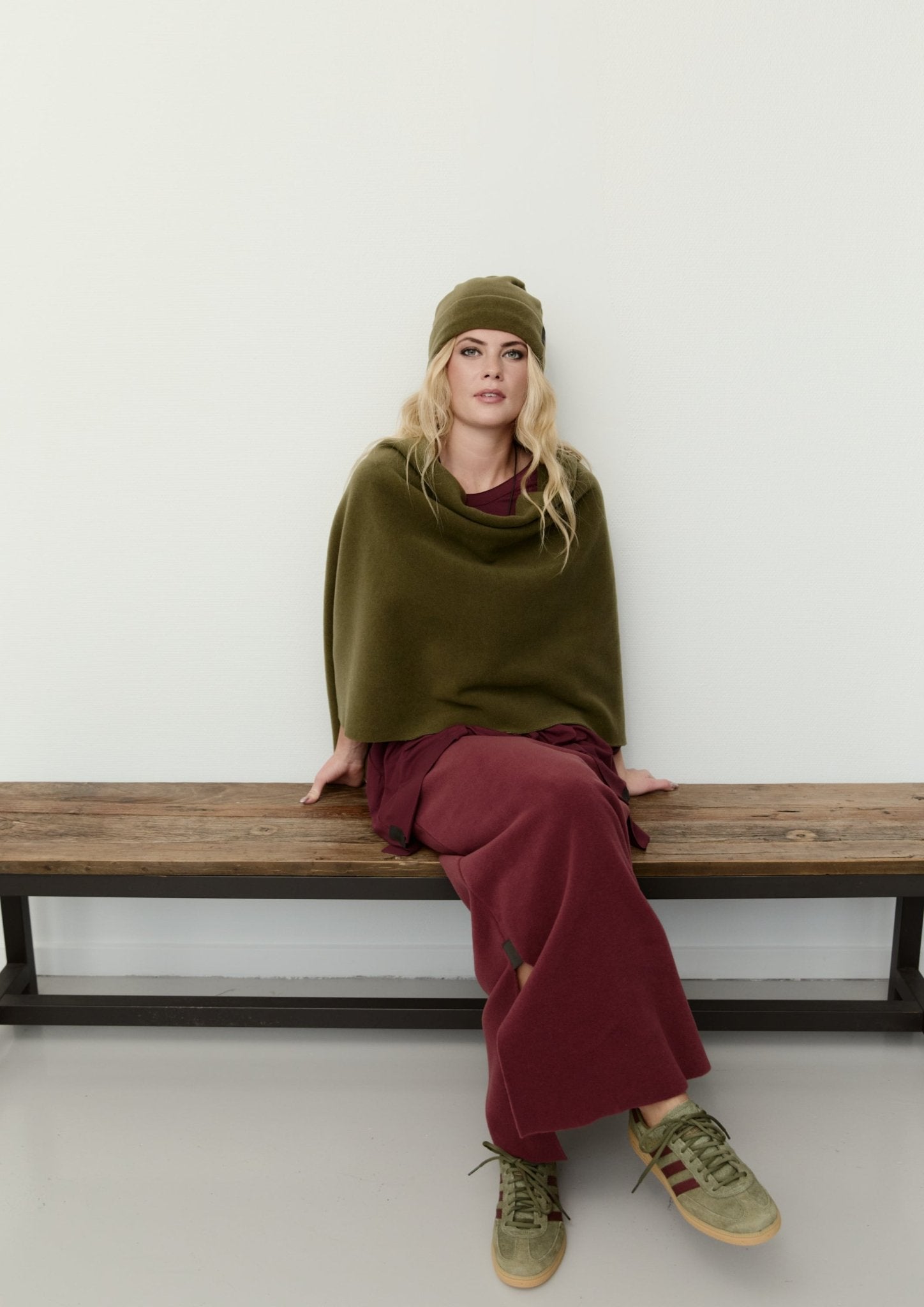 Henriette SteffensenHenriette Steffensen Fleece Poncho 4026PonchoMoss - Blue Water Clothing