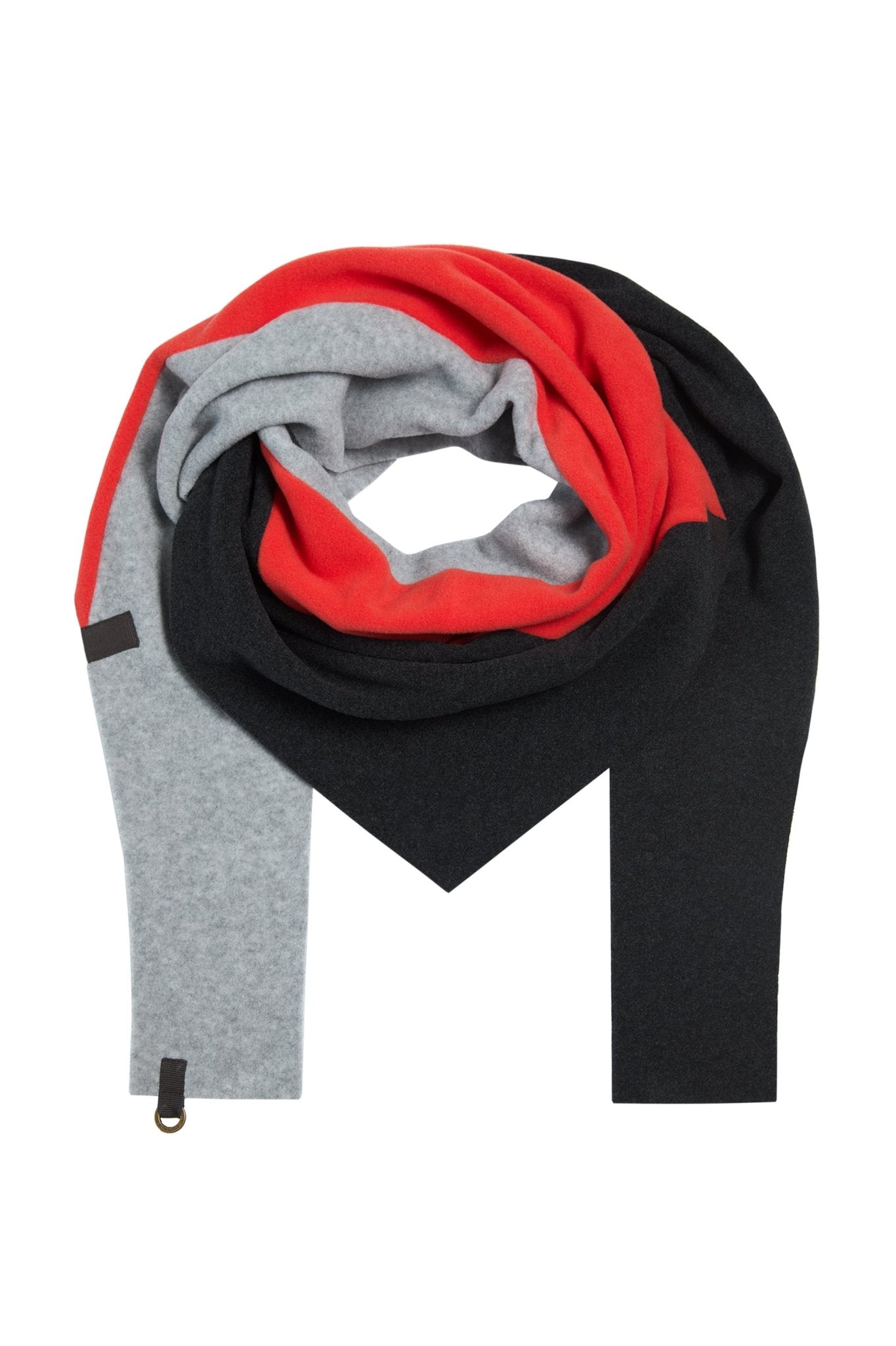 Henriette SteffensenHenriette Steffensen Fleece Tri Colour ScarfAccessoriesOlive/Tomato/Kit - Blue Water Clothing