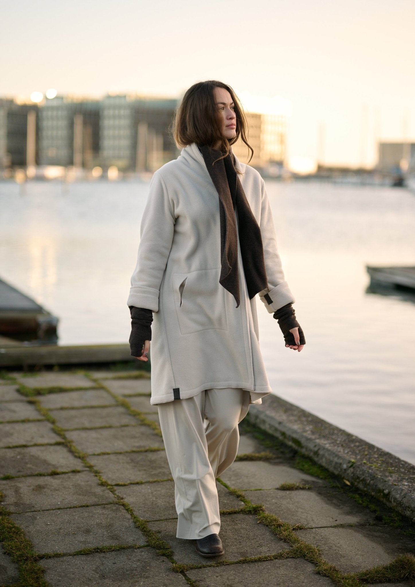 Henriette SteffensenHenriette Steffensen Fleece Wrist WarmersAccessoriesChocolate - Blue Water Clothing