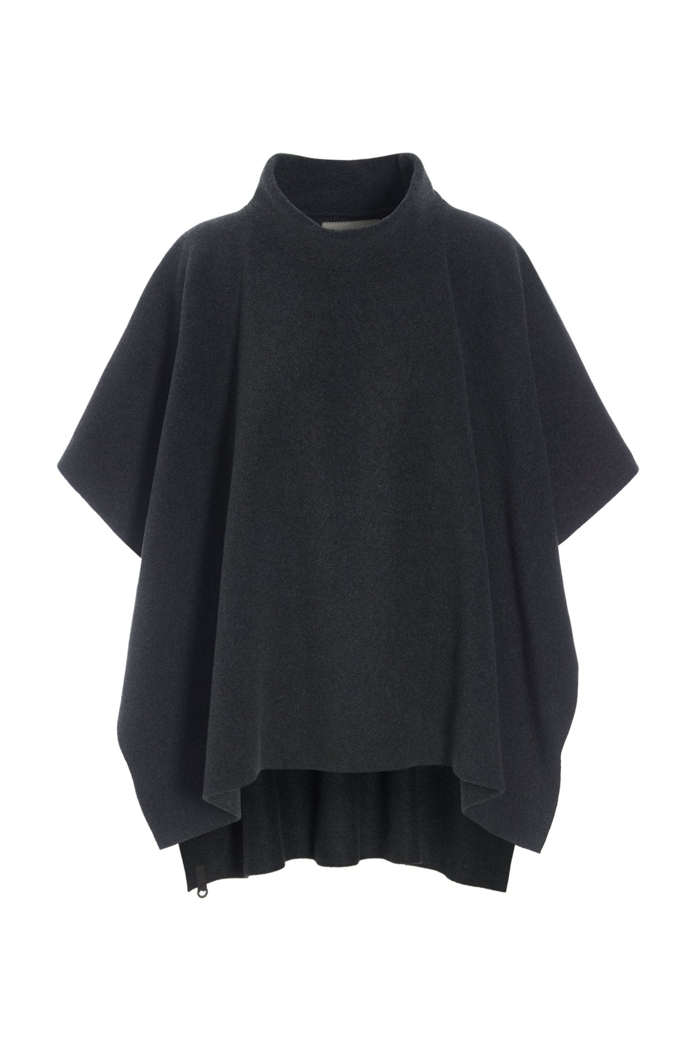 Henriette SteffensenHenriette Steffensen Loose Fleece PonchoTopsSoft Black - Blue Water Clothing