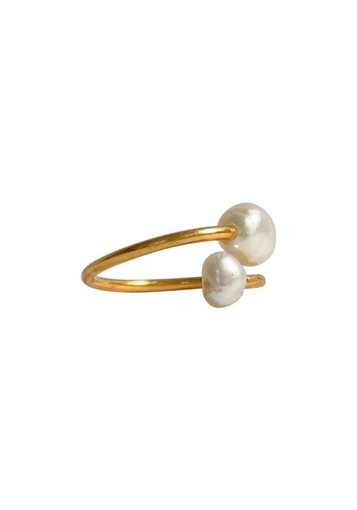IBU JewelsIBU Jewels Ring Double PearlClothingPearl - Blue Water Clothing