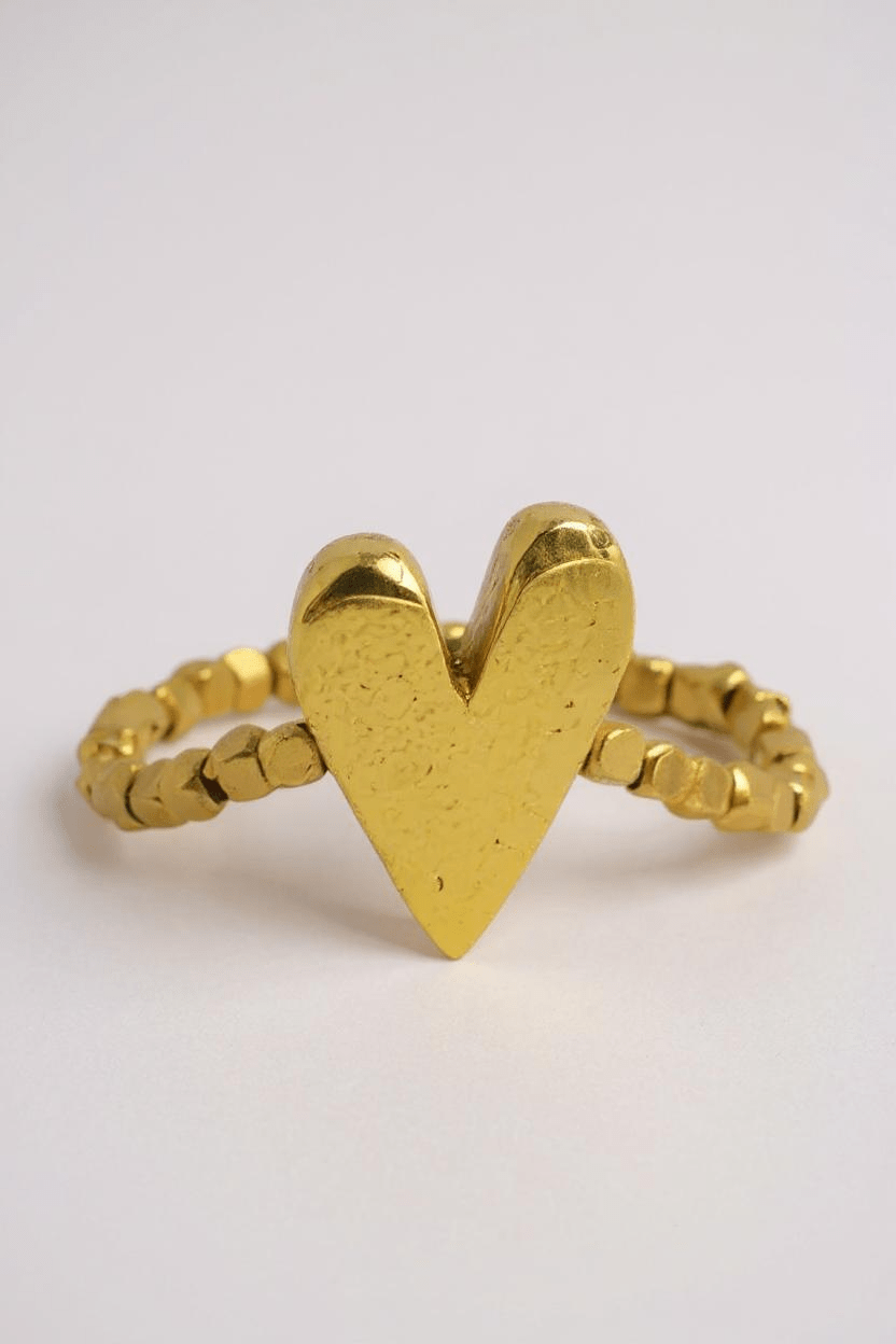 IBU JewelsIBU Jewels Ring Peggy 1 Heart/Ring Sweet Heart GoldClothingGold - Blue Water Clothing