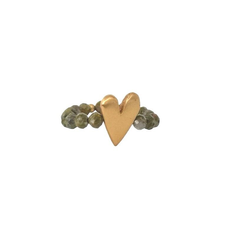 IBU JewelsIBU Jewels Ring Sweet HeartClothingUnakite - Blue Water Clothing