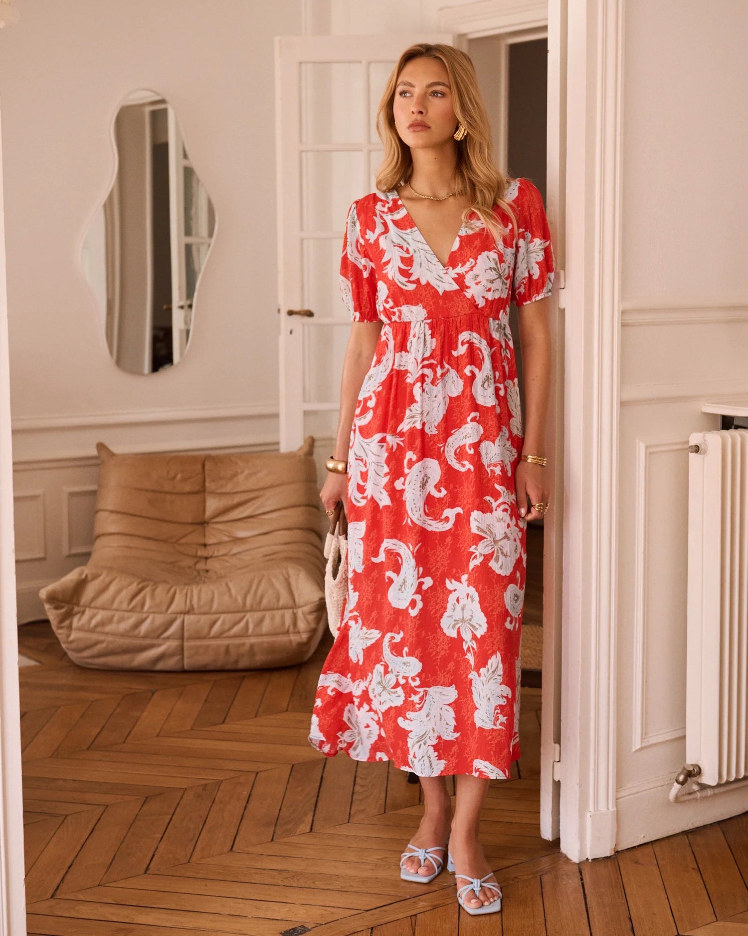In April 1986In April 1986 Aster Dress RedDressesRed - Blue Water Clothing