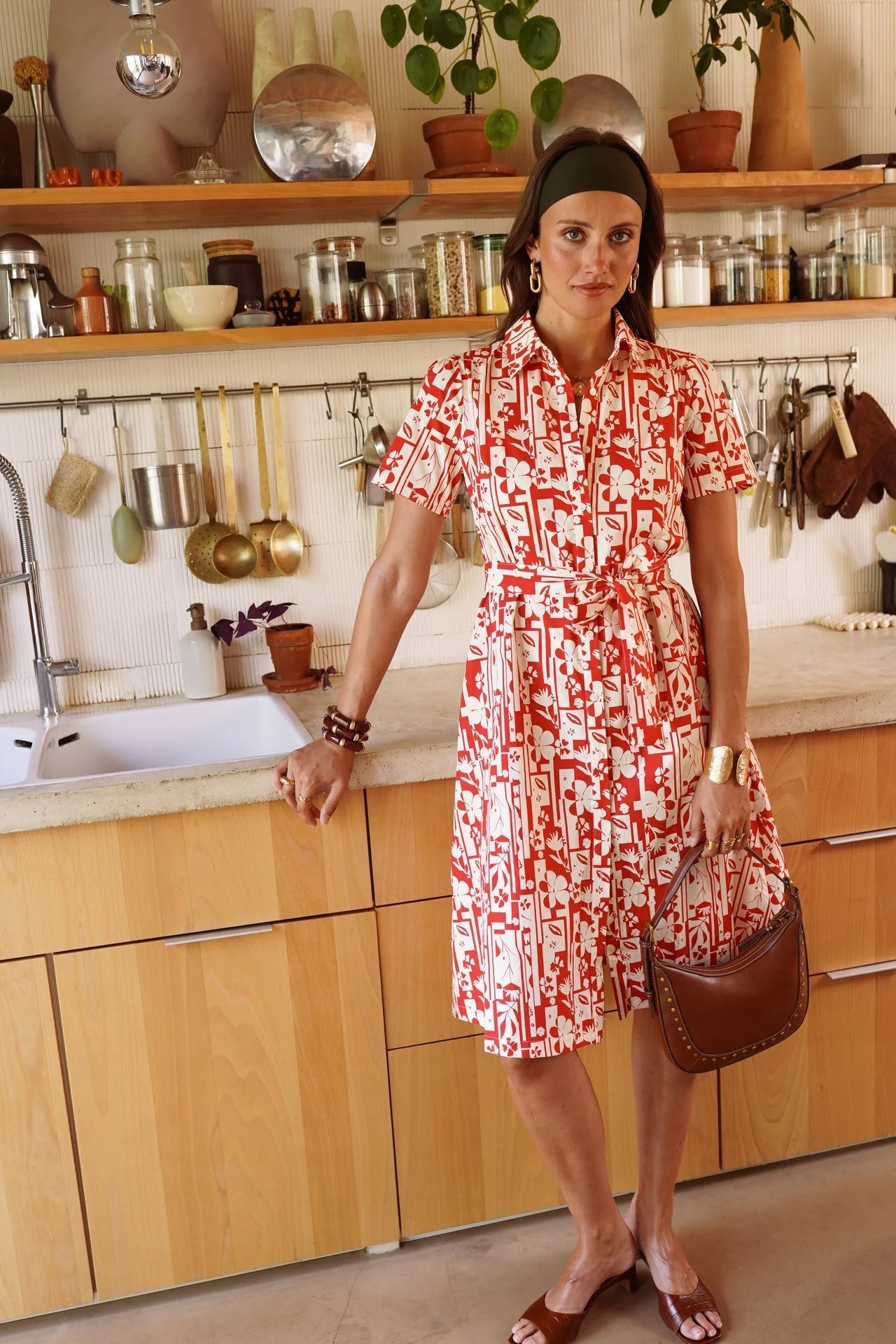 In April 1986In April 1986 Jalne Red Floral DressDressesRed - Blue Water Clothing