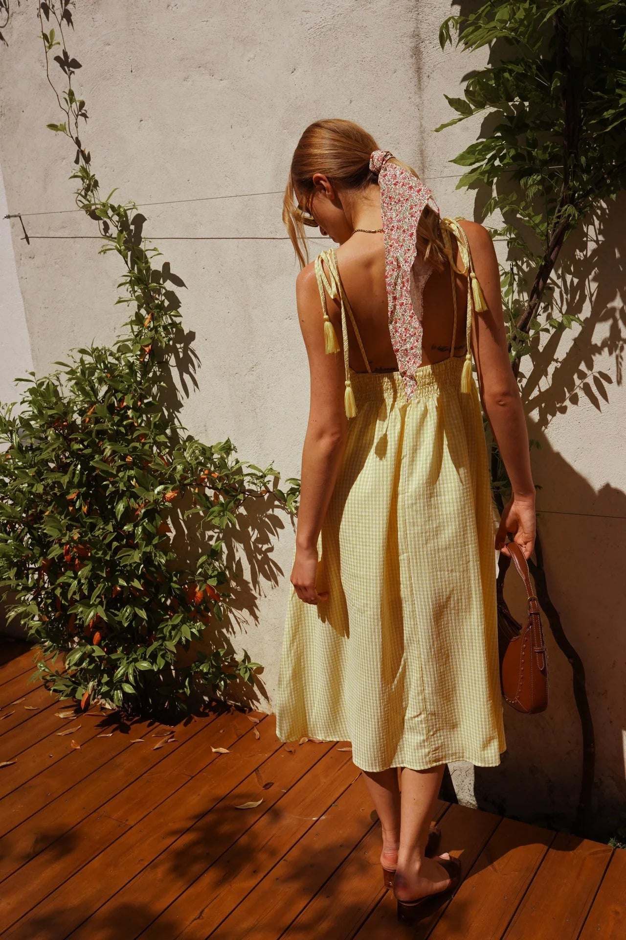 In April 1986In April 1986 Tosca Gingham DressDressesYELLOW - Blue Water Clothing