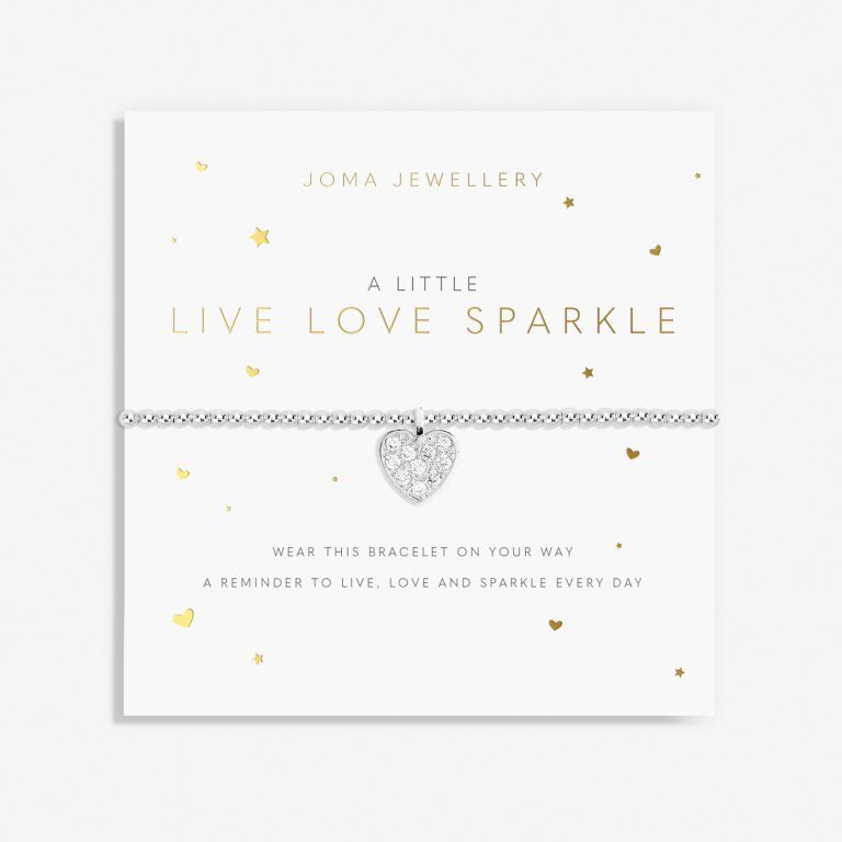 Joma Jewellery A Little 'Live, Love, Sparkle' Bracelet - Blue Water Clothing