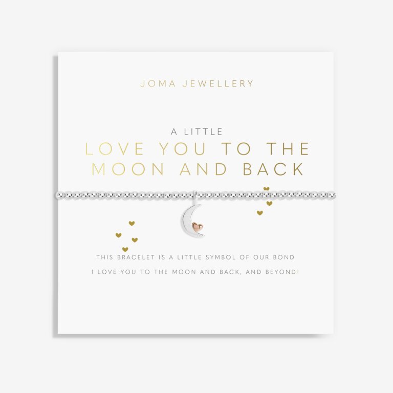 Joma Jewellery A Little 'Love You To The Moon And Back' Bracelet - Blue Water Clothing