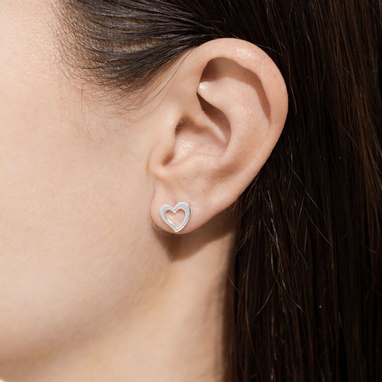 Joma Jewellery 'Darling Daughter' Beautifully Boxed A Little Earrings in Silver Plating - Blue Water Clothing