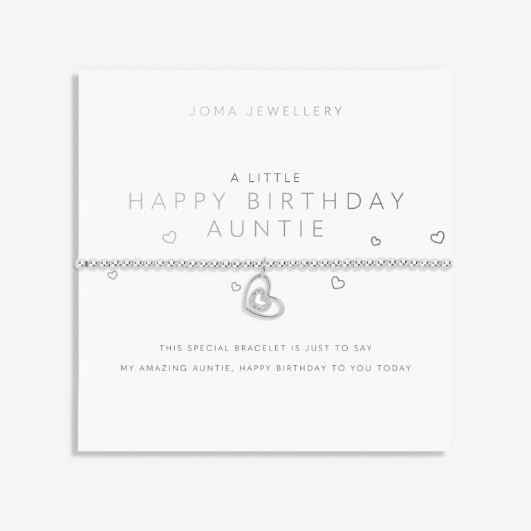 Joma JewelleryJoma Jewellery 'Happy Birthday Auntie' A Little BraceletAccessories - Blue Water Clothing