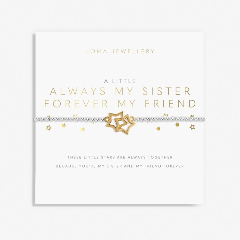 Joma JewelleryJoma JewelleryA Little 'Always My Sister, Forever My Friend' BraceletAccessories - Blue Water Clothing
