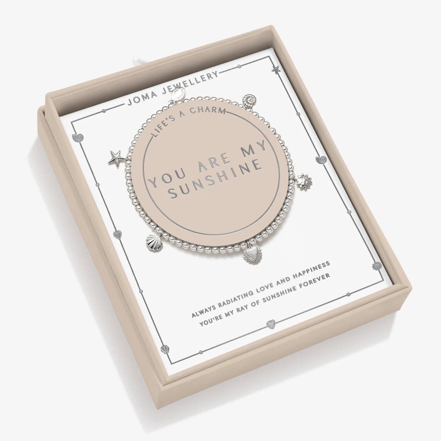 Joma JewelleryJoma Jewellery Bracelet Life's A Charm 'You Are My Sunshine'Jewellery - Blue Water Clothing