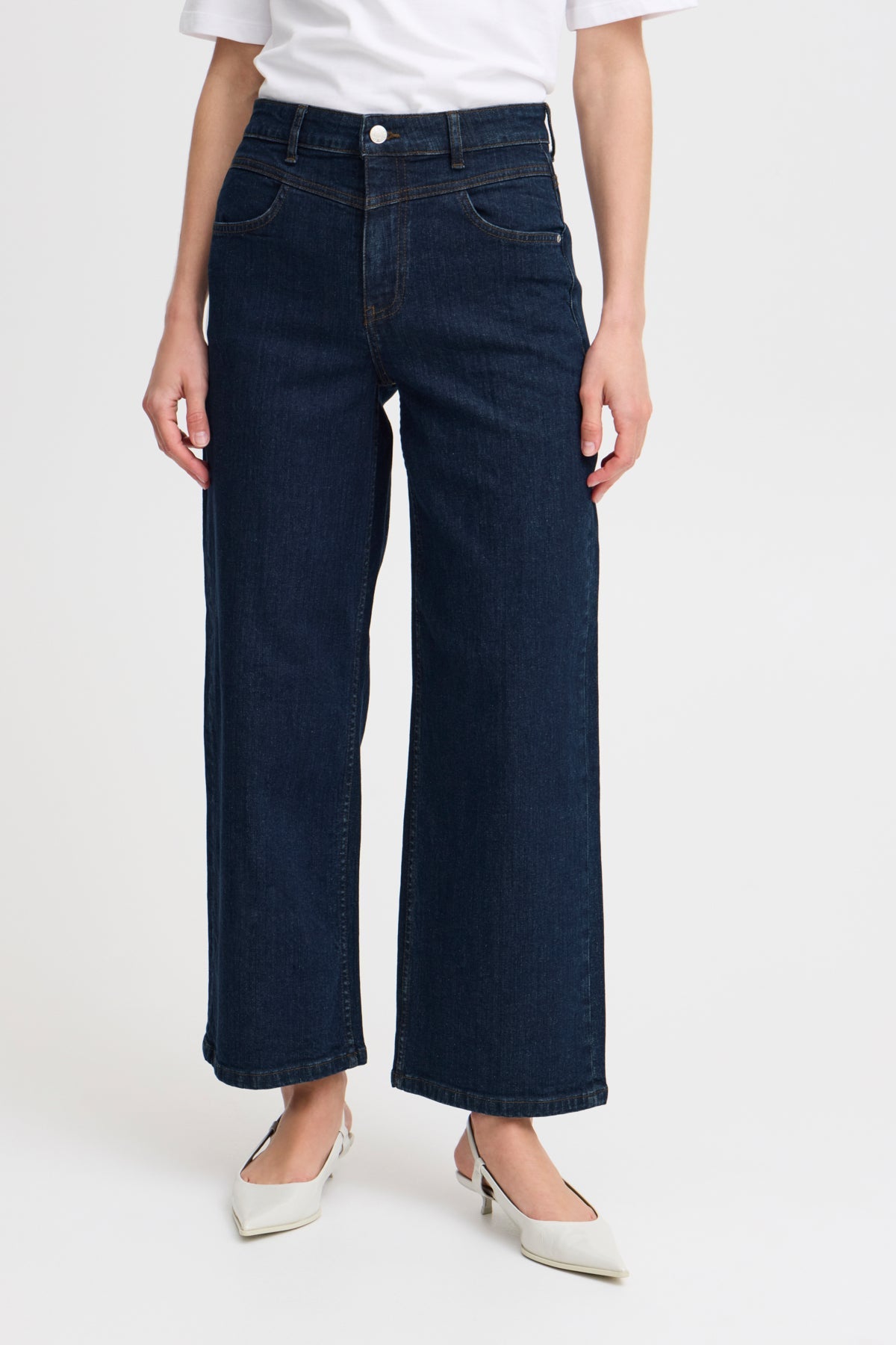 b.youngKato Komma Cut JeansClothingDark Blue Denim - Blue Water Clothing