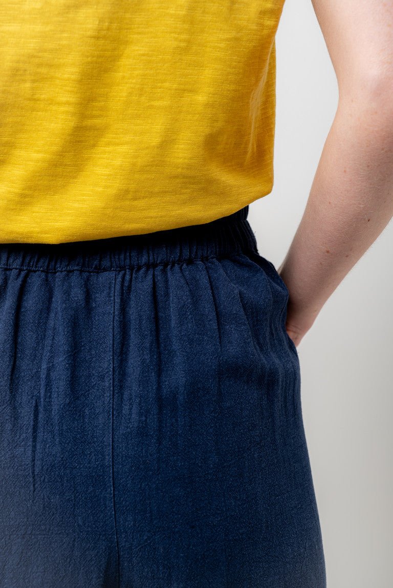 Lily & MeLily & Me Sail Trouser Plain LinenClothingNavy - Blue Water Clothing