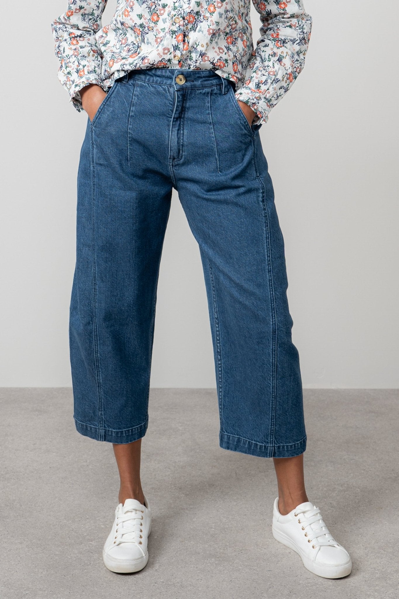 Lily & MeLily And Me Charlie Trousers PlainBottomsBlue - Blue Water Clothing