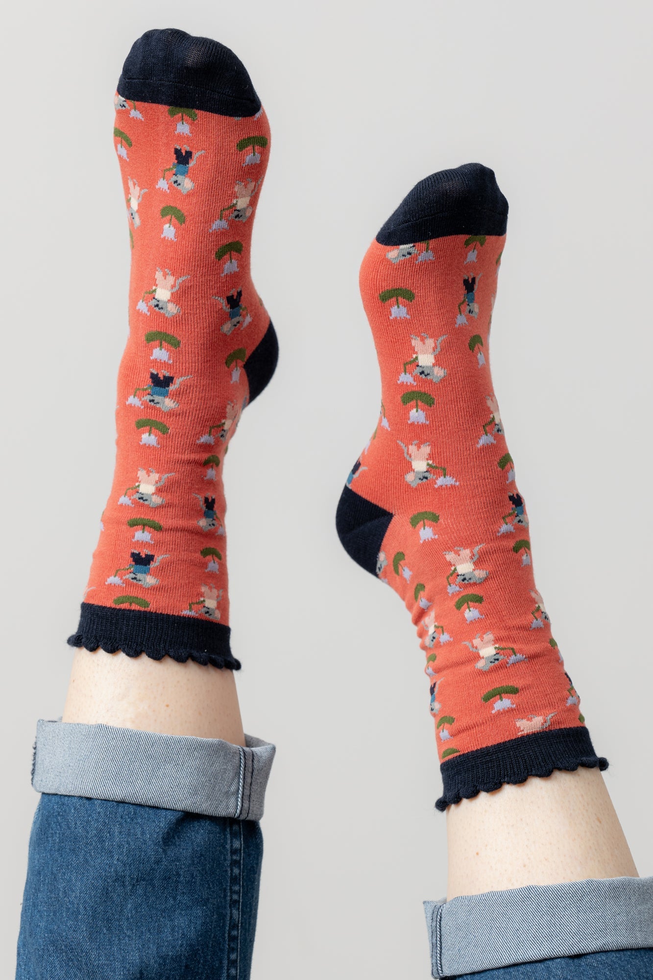 Lily & MeLily And Me Crafty Mouse SockAccessoriesRed - Blue Water Clothing